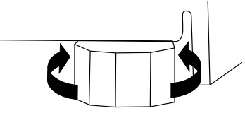 Level the refrigerator from side to side and front to back so that the door will seal properly. 